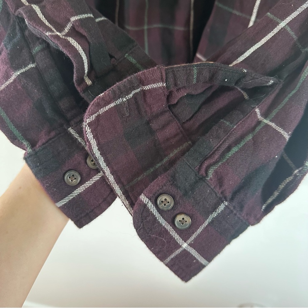 St. John's Bay Men's Plaid Shirt - dark purple and black - Picture 5 of 6